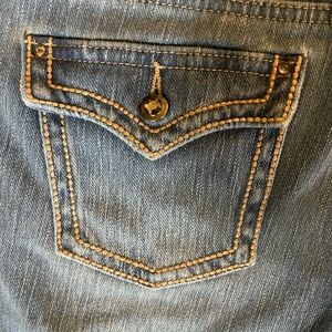 Belle Kim Gravel Blue Women's Jeans 14 petite